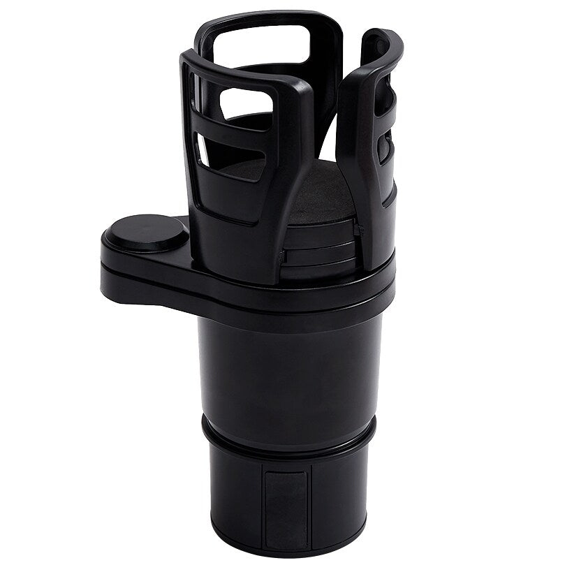 Multifunctional Adjustable Car Cup Holder for Dual Cups and Snacks