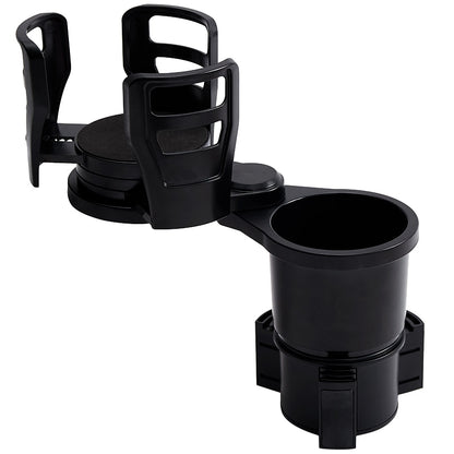 Multifunctional Adjustable Car Cup Holder for Dual Cups and Snacks