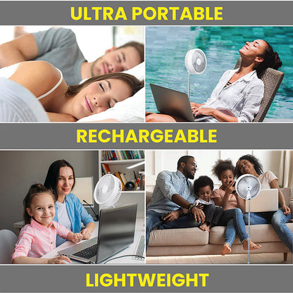 My Foldaway™ Rechargeable Fan - Compact and Portable Cooling Solution
