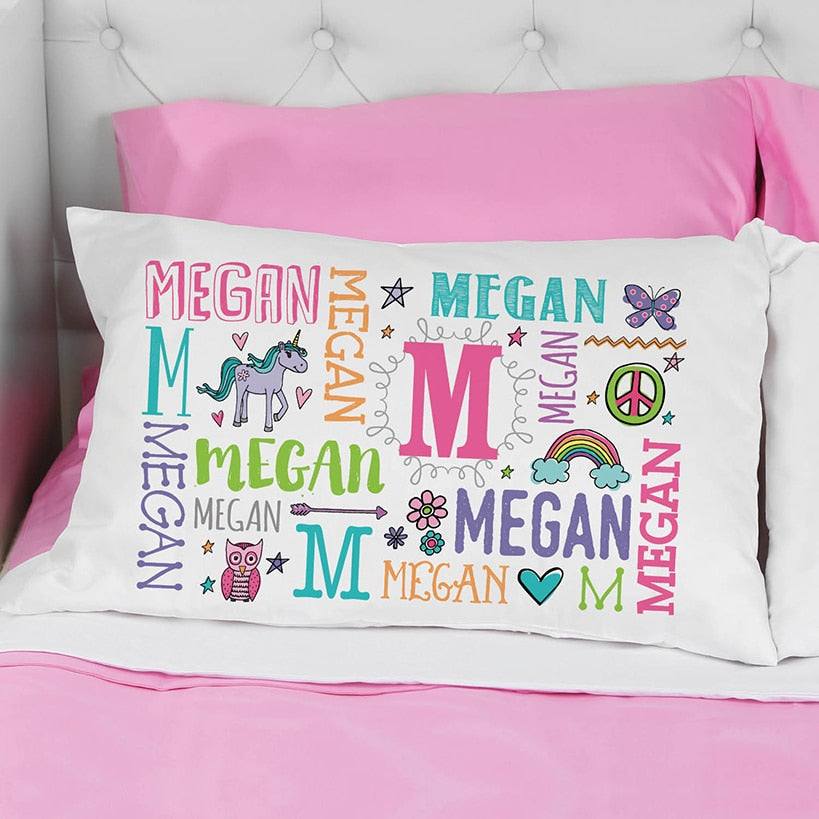 Personalized Kids My Name Pillowcase#select-pillowcase_pastel