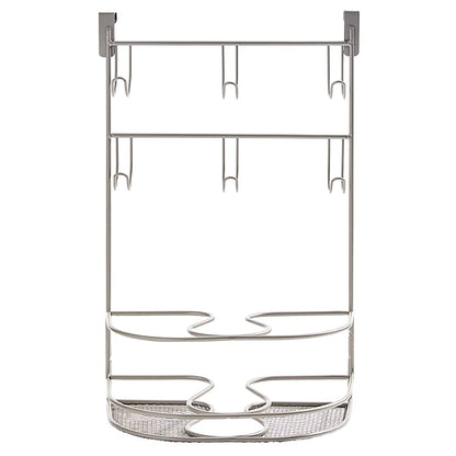 Mybella Over-the-Cabinet Door Deluxe Tiered Styling Station