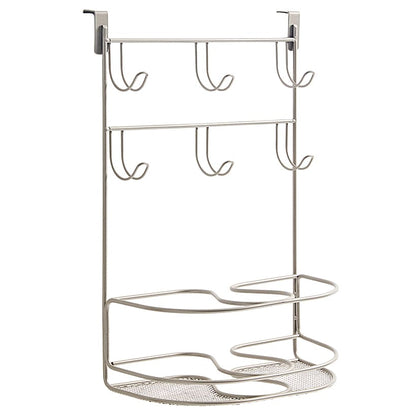 Mybella Over-the-Cabinet Door Deluxe Tiered Styling Station