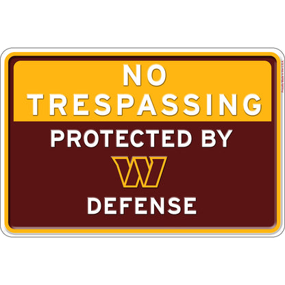 NFL No Trespassing Metal Sign