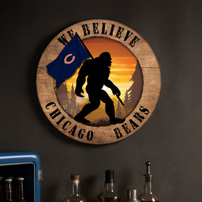 NFL We Believe Bigfoot Sign