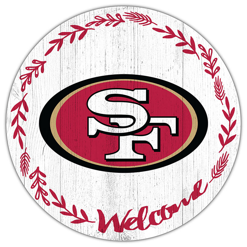 NFL 12" Welcome Circle Sign