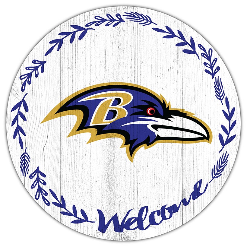 NFL 12" Welcome Circle Sign
