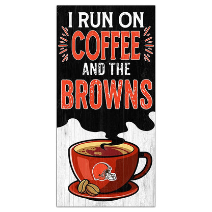 NFL I Run On Coffee Signs