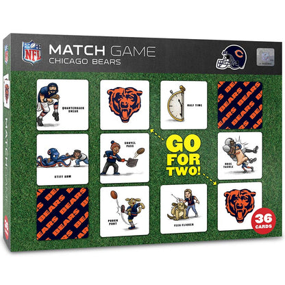 NFL Memory Match Game Chicago Bears