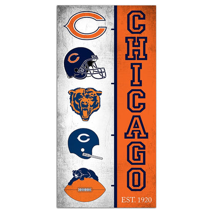 NFL Team Logo History Sign