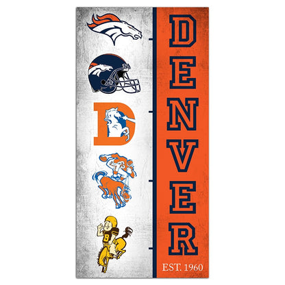 NFL Team Logo History Sign