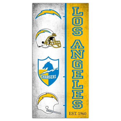 NFL Team Logo History Sign