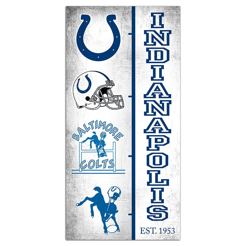 NFL Team Logo History Sign