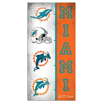 NFL Team Logo History Sign