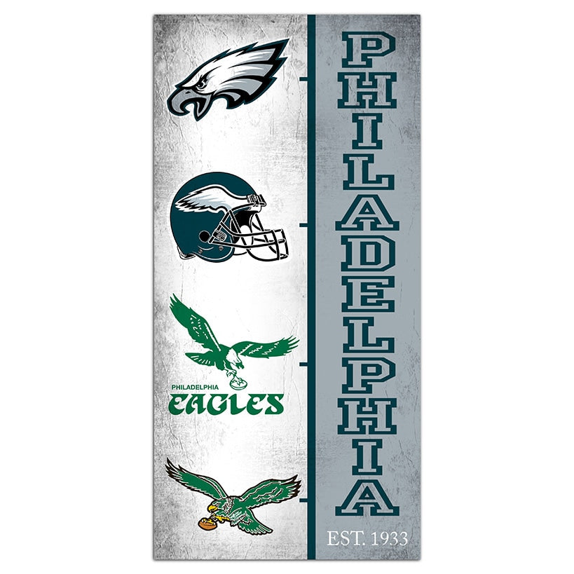 NFL Team Logo History Sign