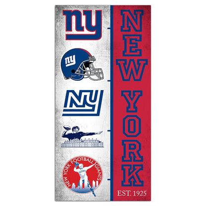 NFL Team Logo History Sign
