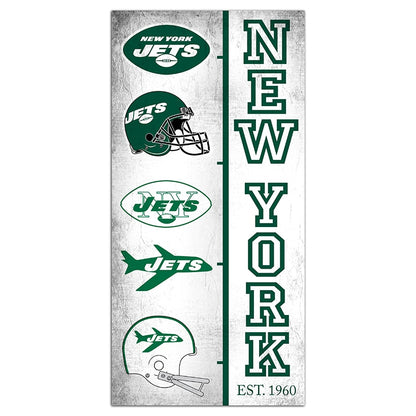 NFL Team Logo History Sign