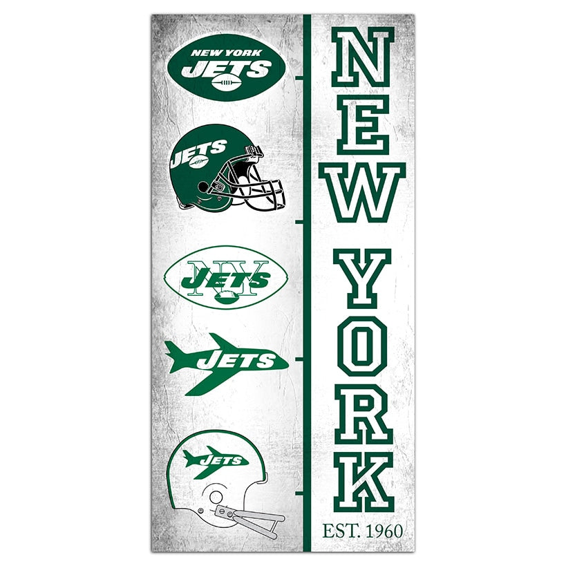 NFL Team Logo History Sign