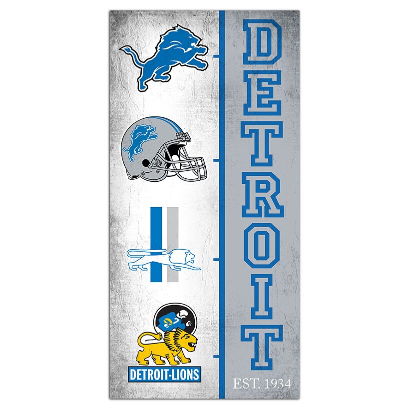 NFL Team Logo History Sign