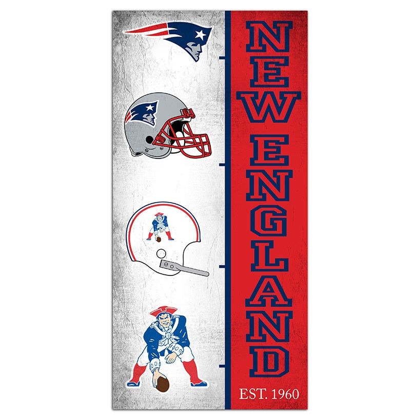 NFL Team Logo History Sign