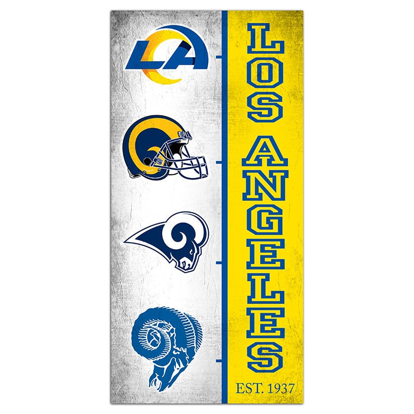 NFL Team Logo History Sign