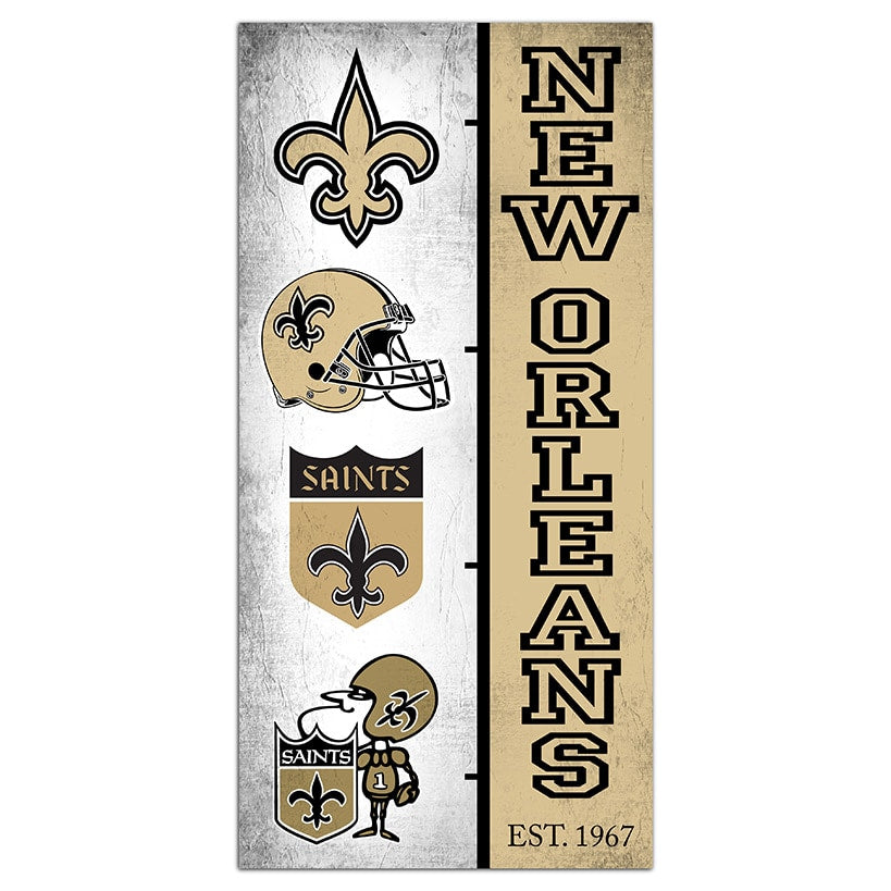 NFL Team Logo History Sign