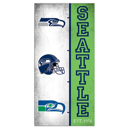 NFL Team Logo History Sign