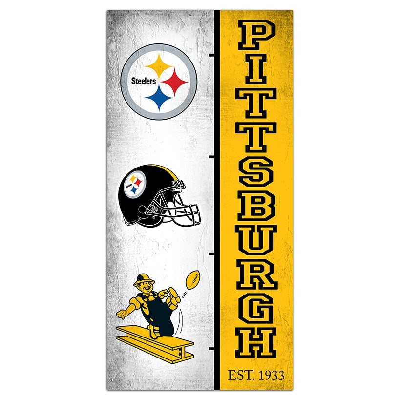 NFL Team Logo History Sign