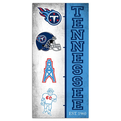 NFL Team Logo History Sign