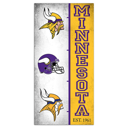 NFL Team Logo History Sign