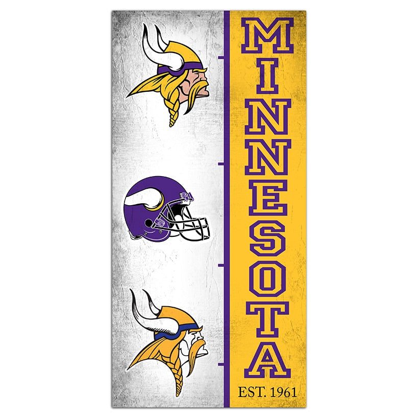 NFL Team Logo History Sign