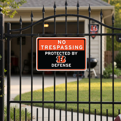 NFL No Trespassing Metal Sign