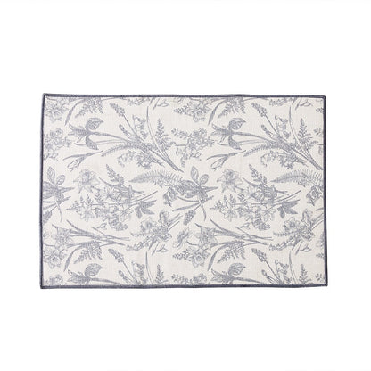 Natural Floral Machine Washable Runner