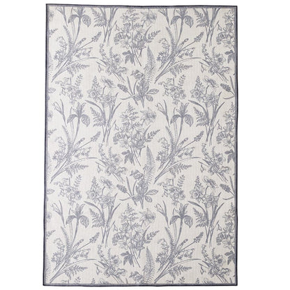 Natural Floral Machine Washable Runner