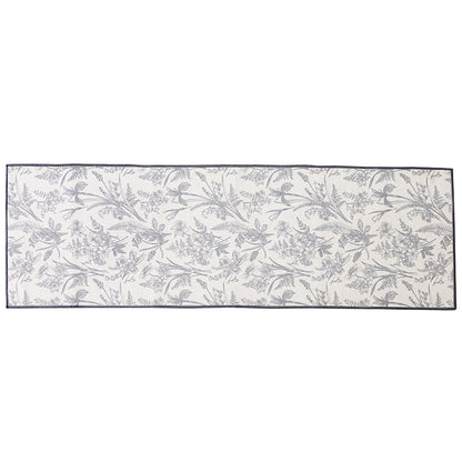 Natural Floral Machine Washable Runner