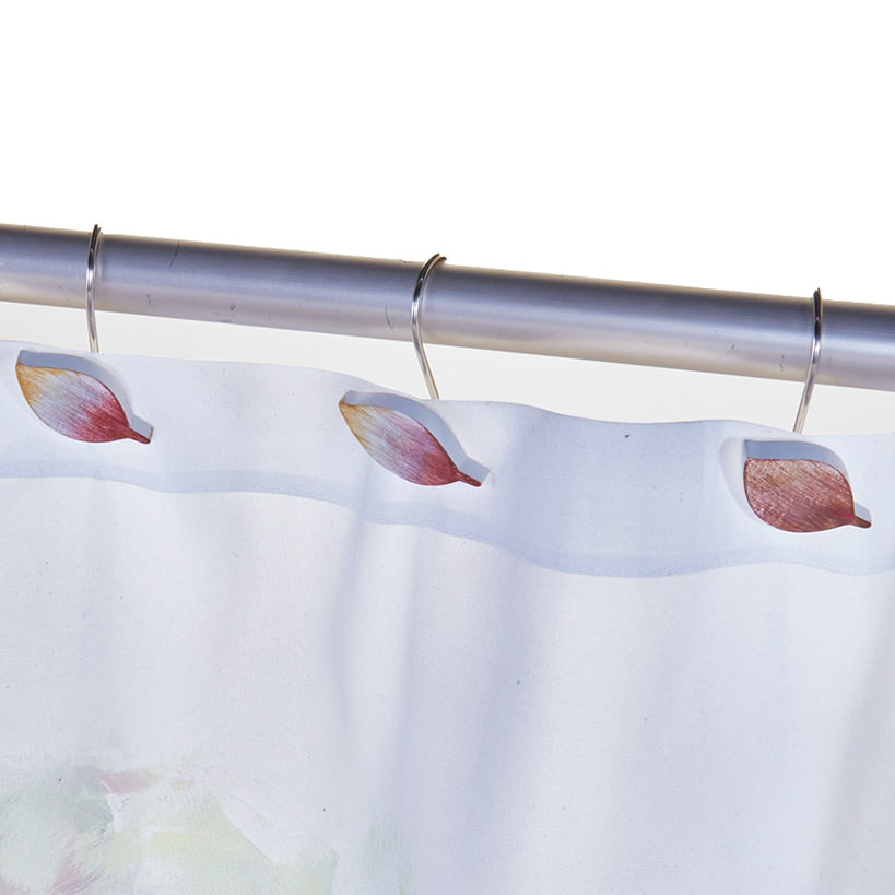 Nature Watercolor Toothbrush Holder or Shower Hooks Set of 12#select-item_set-of-12-shower-hooks