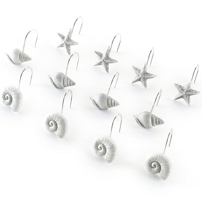 Nautical Themed Shower Hooks Set of 12
