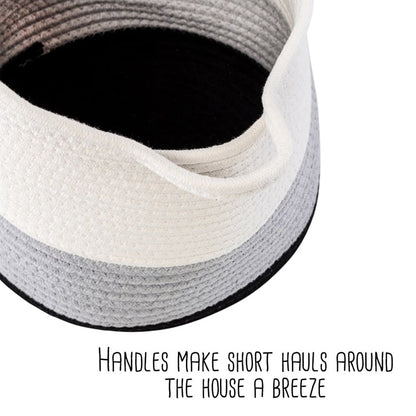 Nesting Cotton Rope Storage Basket Set