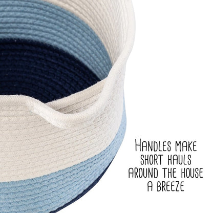 Nesting Cotton Rope Storage Basket Set