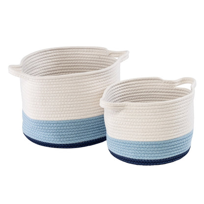 Nesting Cotton Rope Storage Basket Set