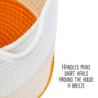 Nesting Cotton Rope Storage Basket Set