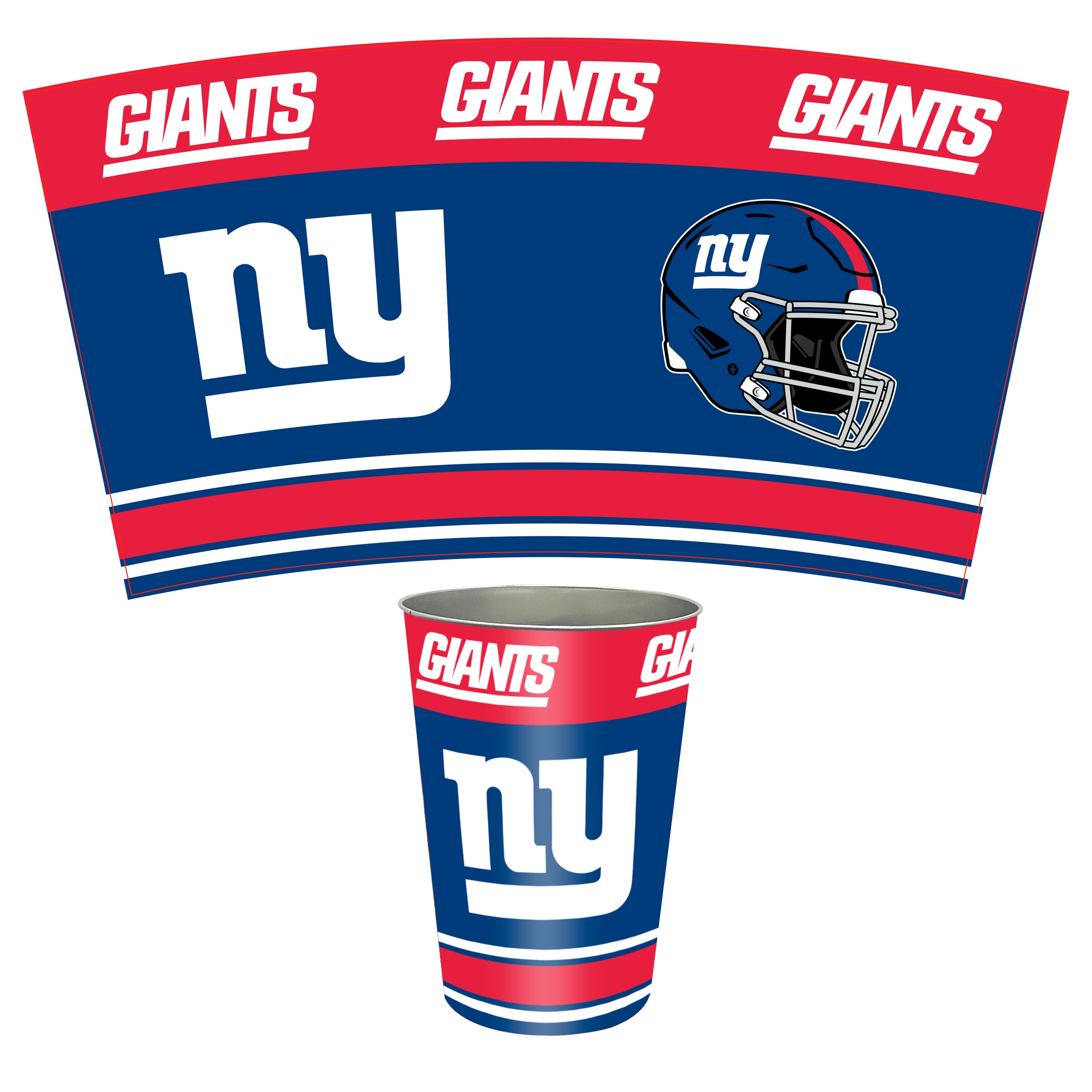 NFL Tin Wastebasket