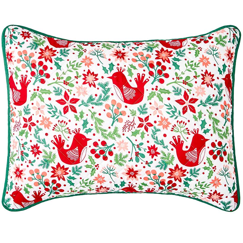Nordic Cardinal Quilt Set Full/Queen or King with Shams#select-set_king