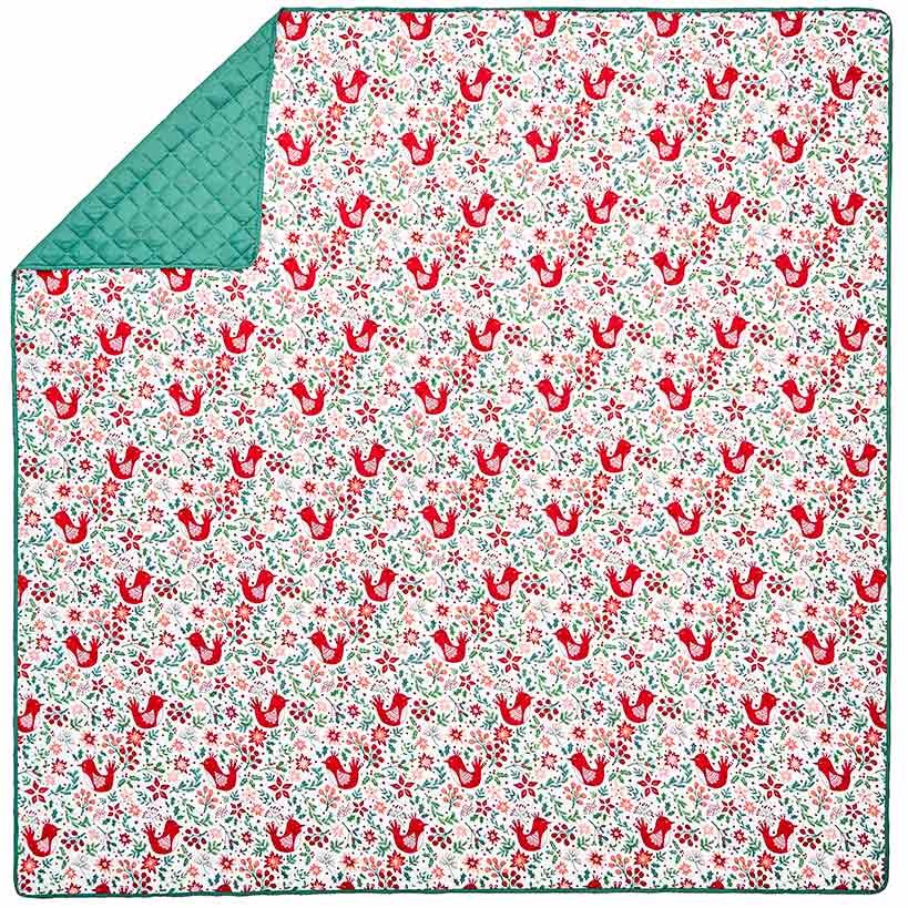 Nordic Cardinal Quilt Set Full/Queen or King with Shams#select-set_king