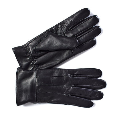 Fleece-Lined Leather Gloves