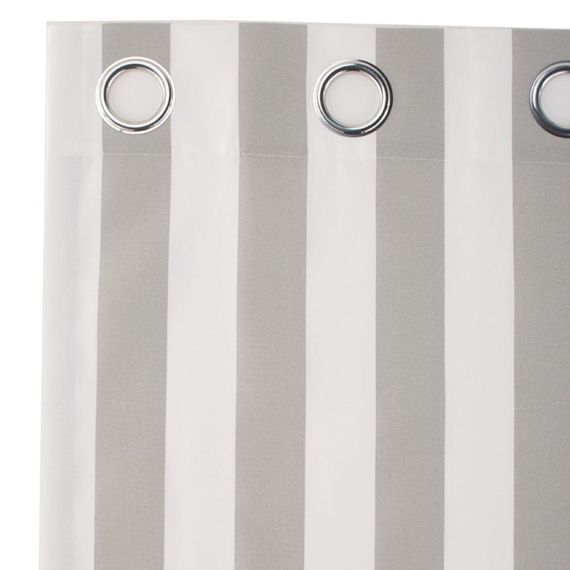 Outdoor Cabana Stripe or Solid Curtain