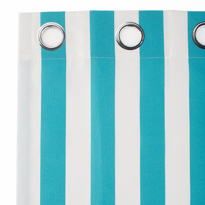 Outdoor Cabana Stripe or Solid Curtain