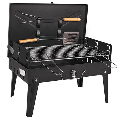Outdoor Charcoal Grill with Tools