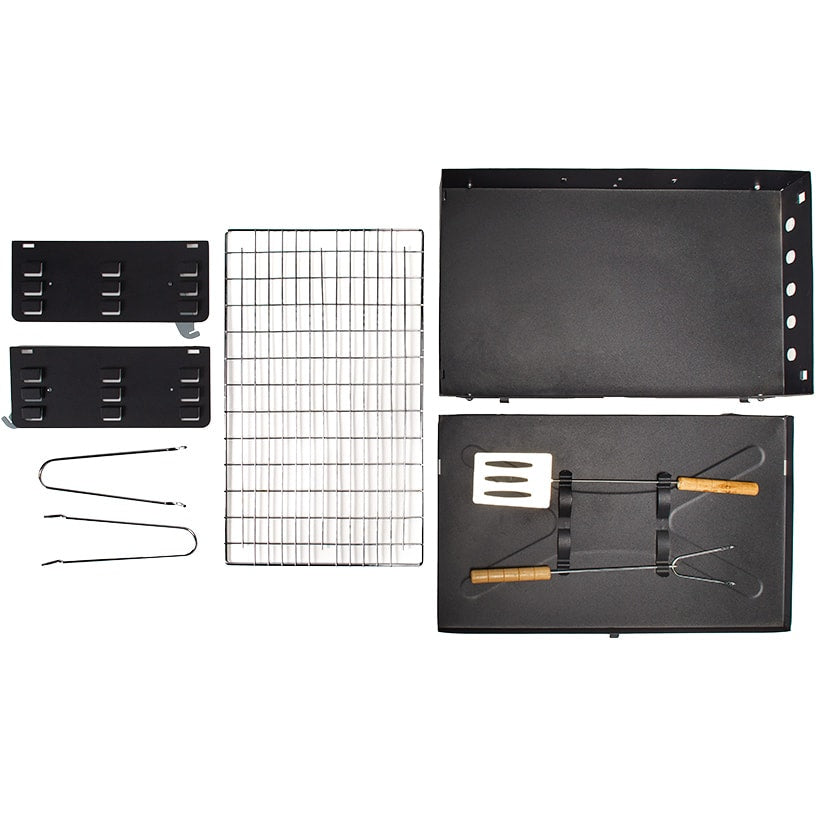 Outdoor Charcoal Grill with Tools