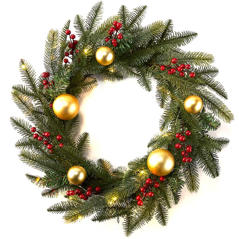 Outdoor Lighted Wreath