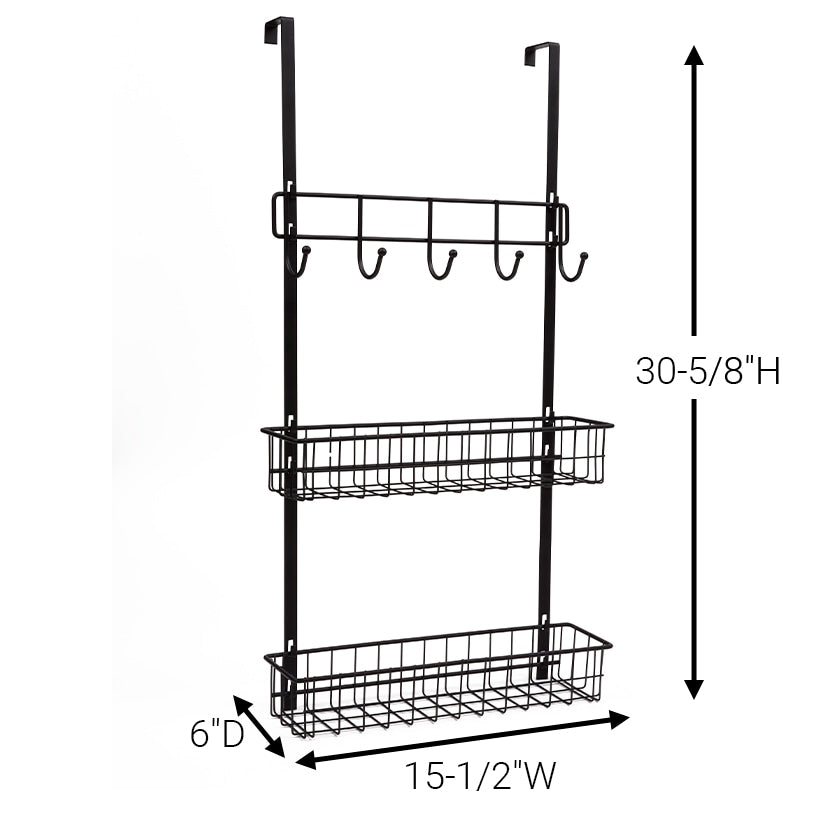 Over-the-Door Basket Organizer